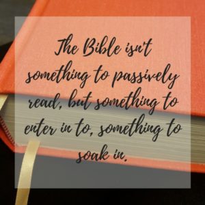 Sitting in Scripture