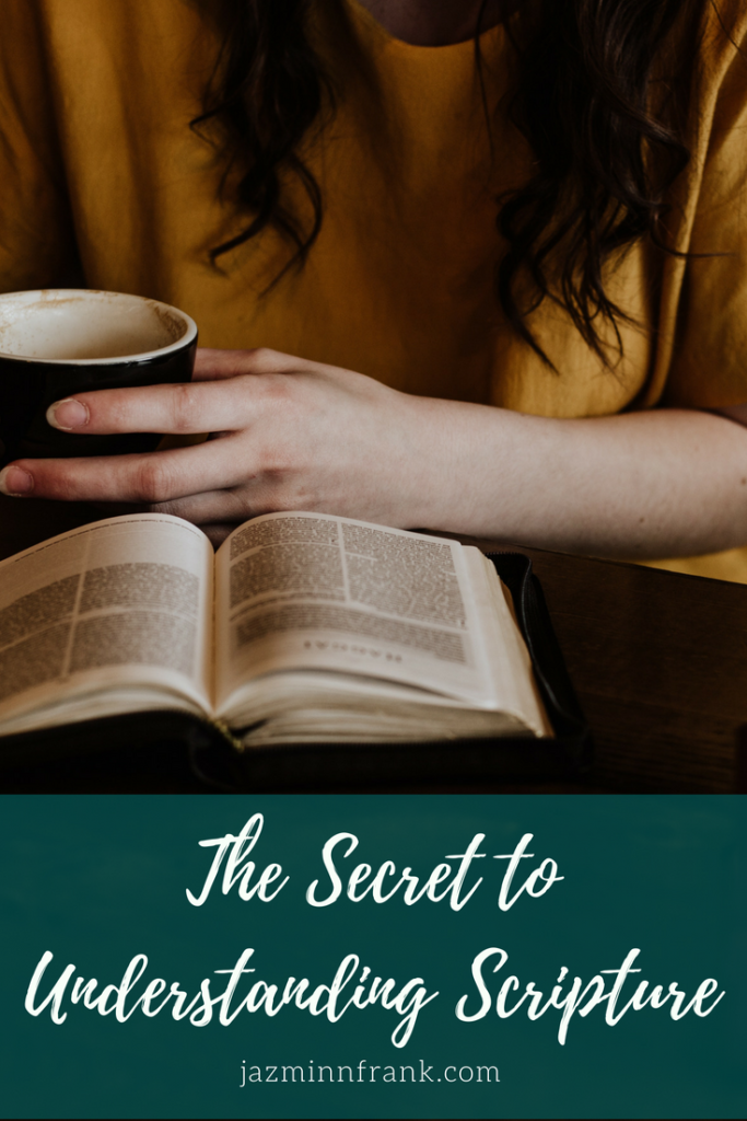 Secret to understanding scripture JNF Pin